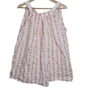 Bellambia Tank Top Made in Italy %100 Linen Size Medium